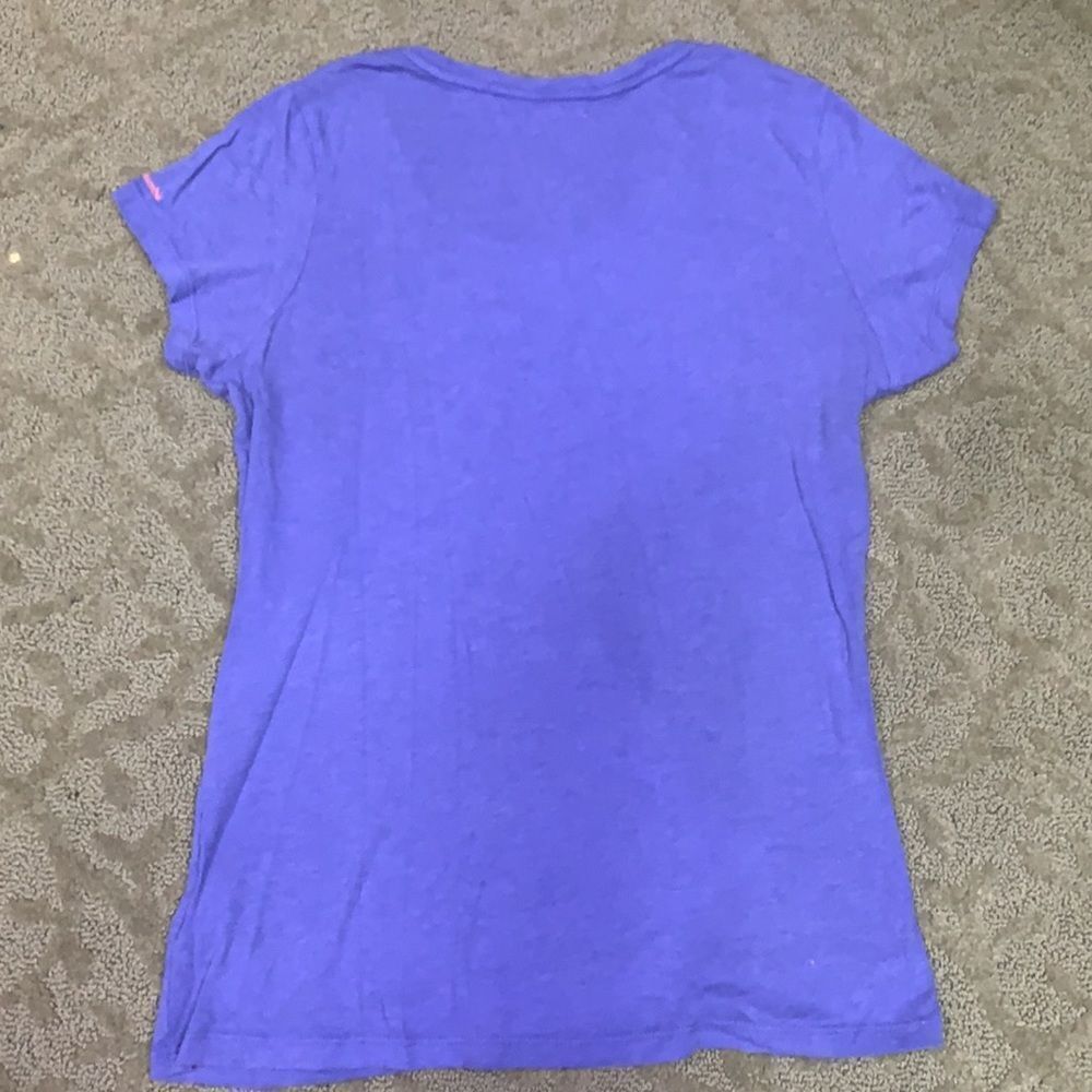 Super Soft, thin Ladies Columbia S/P Purple Graphic Tee Shirt - Picture 5 of 8